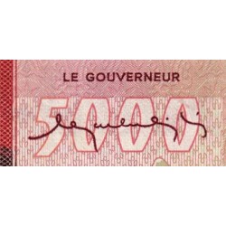 Madagascar - Pick 66 - 5'000 francs - 1'000 ariary - Série A/1 - 1974 - Etat : TTB+