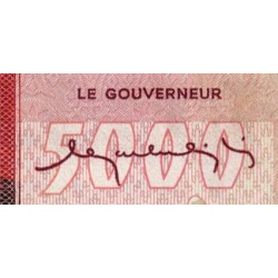 Madagascar - Pick 66 - 5'000 francs - 1'000 ariary - Série A/1 - 1974 - Etat : TTB+
