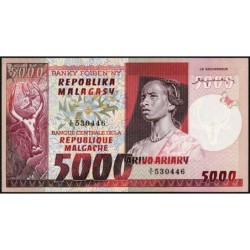 Madagascar - Pick 66 - 5'000 francs - 1'000 ariary - Série A/5 - 1974 - Etat : NEUF