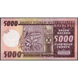 Madagascar - Pick 66 - 5'000 francs - 1'000 ariary - Série A/5 - 1974 - Etat : NEUF