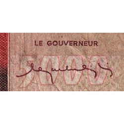 Madagascar - Pick 66 - 5'000 francs - 1'000 ariary - Série A/26 - 1974 - Etat : B