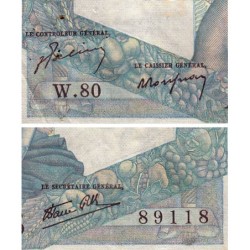 F 41-06 - 12/07/1945 - 1000 francs - Minerve et Hercule - Série W.80 (remplacement) - Etat : TTB