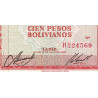 Bolivie - Pick 163a9 - 100 pesos bolivianos - Loi 1962 (1972) - Etat : TTB