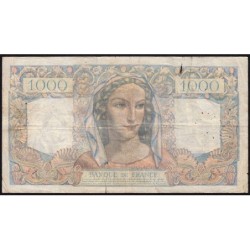 F 41-06 - 12/07/1945 - 1000 francs - Minerve et Hercule - Série W.82 (remplacement) - Etat : B+