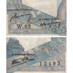 F 41-06 - 12/07/1945 - 1000 francs - Minerve et Hercule - Série W.82 (remplacement) - Etat : B+