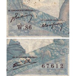 F 41-06 - 12/07/1945 - 1000 francs - Minerve et Hercule - Série W.86 (remplacement) - Etat : TB