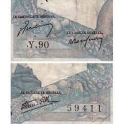 F 41-06 - 12/07/1945 - 1000 francs - Minerve et Hercule - Série Y.90 - Etat : TB