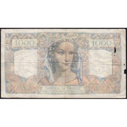 F 41-07 - 23/08/1945 - 1000 francs - Minerve et Hercule - Série J.100 - Etat : B