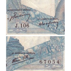 F 41-07 - 23/08/1945 - 1000 francs - Minerve et Hercule - Série J.106 - Etat : B+