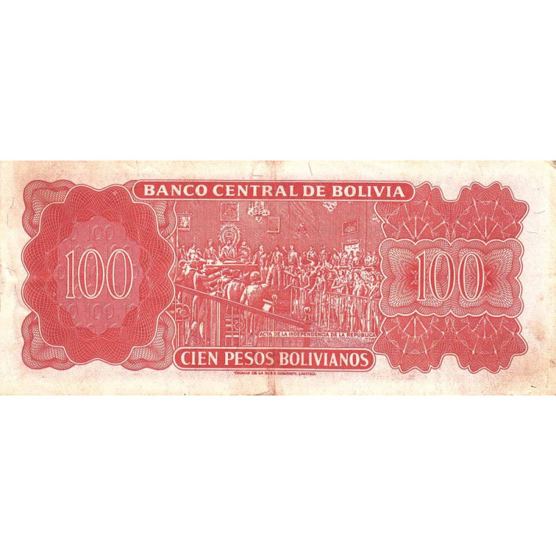 Billet Bolivie 1984 – 100 000 Pesos Bolivianos, Pick N°188, Neuf – Objet De Collection (sans Cours Légal)