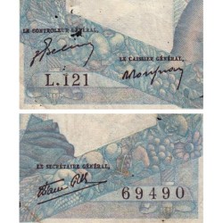 F 41-08 - 22/11/1945 - 1000 francs - Minerve et Hercule - Série L.121 - Etat : TB-