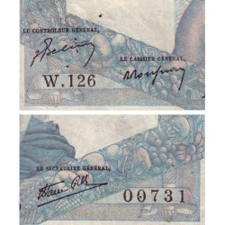 F 41-08 - 22/11/1945 - 1000 francs - Minerve et Hercule - Série W.126 (remplacement) - Etat : TB+