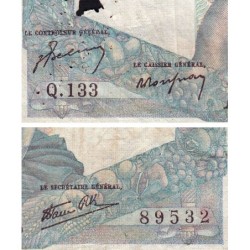 F 41-08 - 22/11/1945 - 1000 francs - Minerve et Hercule - Série Q.133 - Etat : B