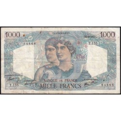 F 41-09 - 06/12/1945 - 1000 francs - Minerve et Hercule - Série T.155 - Etat : TB-
