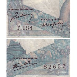 F 41-09 - 06/12/1945 - 1000 francs - Minerve et Hercule - Série T.156 - Etat : TB+