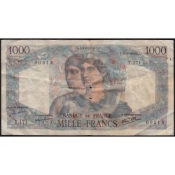 F 41-10 - 17/01/1946 - 1000 francs - Minerve et Hercule - Série T.171 - Etat : B+