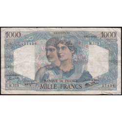 F 41-10 - 17/01/1946 - 1000 francs - Minerve et Hercule - Série H.173 - Etat : TB-