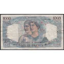 F 41-10 - 17/01/1946 - 1000 francs - Minerve et Hercule - Série X.176 - Etat : TB