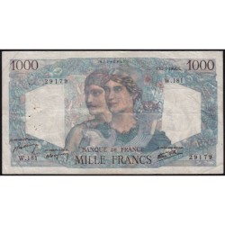 F 41-10 - 17/01/1946 - 1000 francs - Minerve et Hercule - Série W.181 (remplacement) - Etat : TB