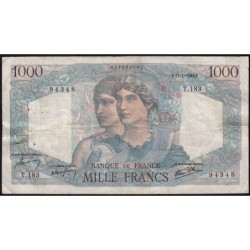 F 41-10 - 17/01/1946 - 1000 francs - Minerve et Hercule - Série T.183 - Etat : TB