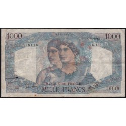 F 41-10 - 17/01/1946 - 1000 francs - Minerve et Hercule - Série G.186 - Etat : TB-