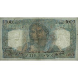 F 41-10 - 17/01/1946 - 1000 francs - Minerve et Hercule - Série C.188 - Etat : TTB-