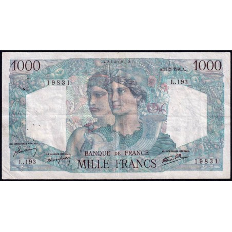 F 41-11 - 21/02/1946 - 1000 francs - Minerve et Hercule - Série L.193 - Etat : TTB