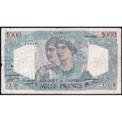 F 41-11 - 21/02/1946 - 1000 francs - Minerve et Hercule - Série P.194 - Etat : B