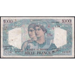 F 41-11 - 21/02/1946 - 1000 francs - Minerve et Hercule - Série Z.198 - Etat : TB-
