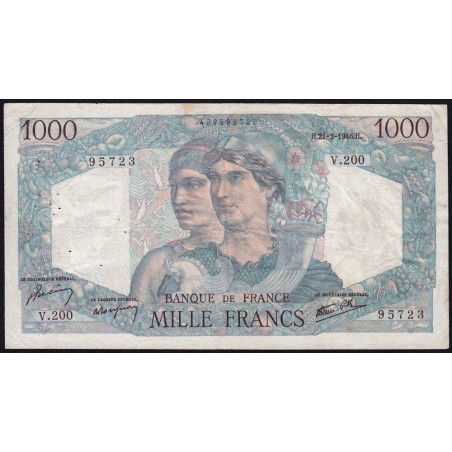 F 41-11 - 21/02/1946 - 1000 francs - Minerve et Hercule - Série V.200 - Etat : TB+