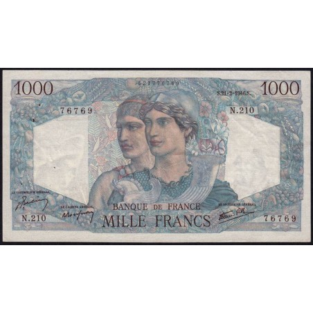 F 41-11 - 21/02/1946 - 1000 francs - Minerve et Hercule - Série N.210 - Etat : TTB+