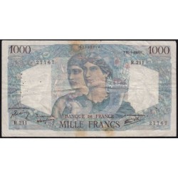 F 41-11 - 21/02/1946 - 1000 francs - Minerve et Hercule - Série R.211 - Etat : TB-