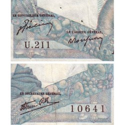 F 41-11 - 21/02/1946 - 1000 francs - Minerve et Hercule - Série U.211 - Etat : B