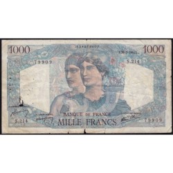 F 41-11 - 21/02/1946 - 1000 francs - Minerve et Hercule - Série S.214 - Etat : B