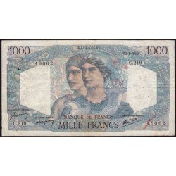 F 41-12 - 07/03/1946 - 1000 francs - Minerve et Hercule - Série C.219 - Etat : TB+