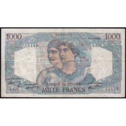F 41-12 - 07/03/1946 - 1000 francs - Minerve et Hercule - Série L.222 - Etat : TB+