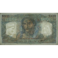 F 41-12 - 07/03/1946 - 1000 francs - Minerve et Hercule - Série N.222 - Etat : TTB
