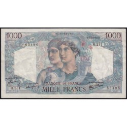 F 41-12 - 07/03/1946 - 1000 francs - Minerve et Hercule - Série H.231 - Etat : TTB+