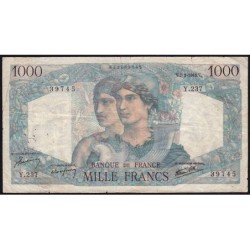 F 41-12 - 07/03/1946 - 1000 francs - Minerve et Hercule - Série Y.237 - Etat : TB-