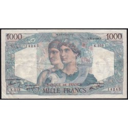 F 41-13 - 25/04/1946 - 1000 francs - Minerve et Hercule - Série K.253 - Etat : TTB-