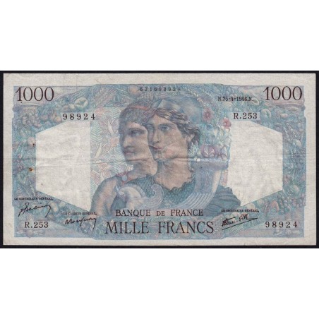 F 41-13 - 25/04/1946 - 1000 francs - Minerve et Hercule - Série R.253 - Etat : TB+