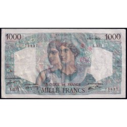 F 41-13 - 25/04/1946 - 1000 francs - Minerve et Hercule - Série L.257 - Etat : TB+