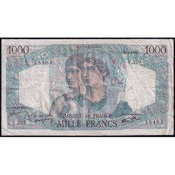 F 41-13 - 25/04/1946 - 1000 francs - Minerve et Hercule - Série V.259 - Etat : TB-