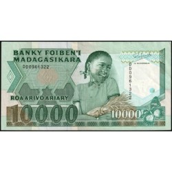 Madagascar - Pick 74b - 10'000 francs - 2'000 ariary - Série DD - 1992 - Etat : TTB+