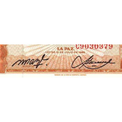Bolivie - Pick 162a22 - 50 pesos bolivianos - Loi 1962 (1982) - Etat : NEUF