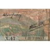 F 05-02 - 22/07/1943 - 5 francs - Berger - Série X.47 - Etat : B-