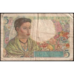 F 05-03 - 05/08/1943 - 5 francs - Berger - Série U.53 - Etat : TB
