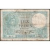 F 07-28 - 16/01/1941 - 10 francs - Minerve modifié - Série O.83983 - Etat : TB-
