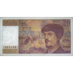 F 66-04 - 1983 - 20 francs - Debussy - Série C.010 - Etat : TTB+