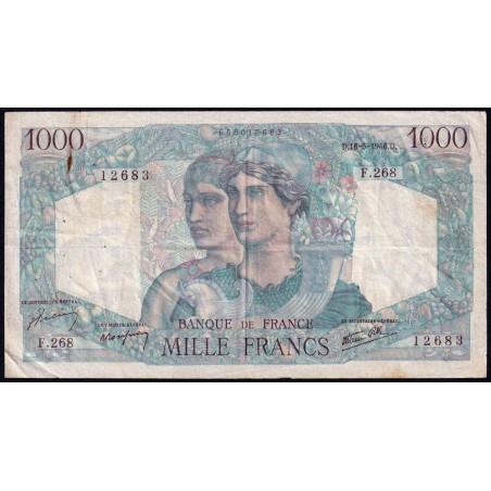 F 41-14 - 16/05/1946 - 1000 francs - Minerve et Hercule - Série F.268 - Etat : TB+